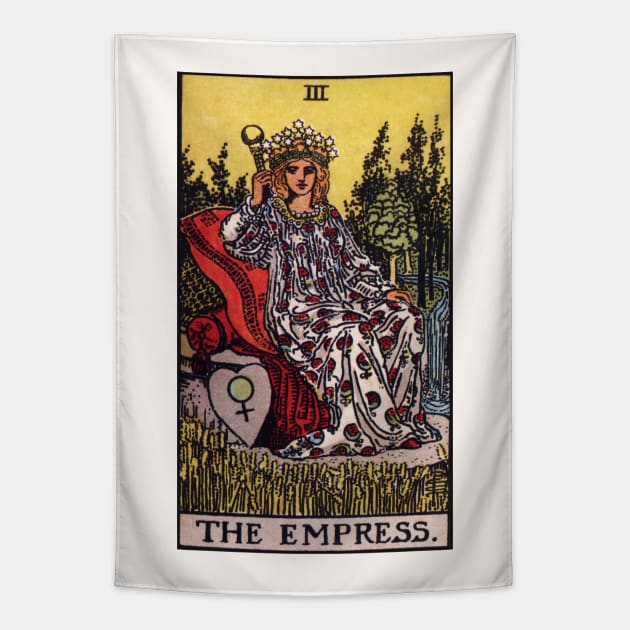 The Empress Tarot Card Tapestry by visionarysea