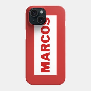 Red Marcos Surname 2 Phone Case