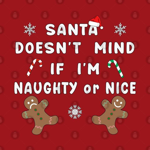 Santa Naughty or Nice Funny Kids Christmas Xmas. by Maxx Exchange