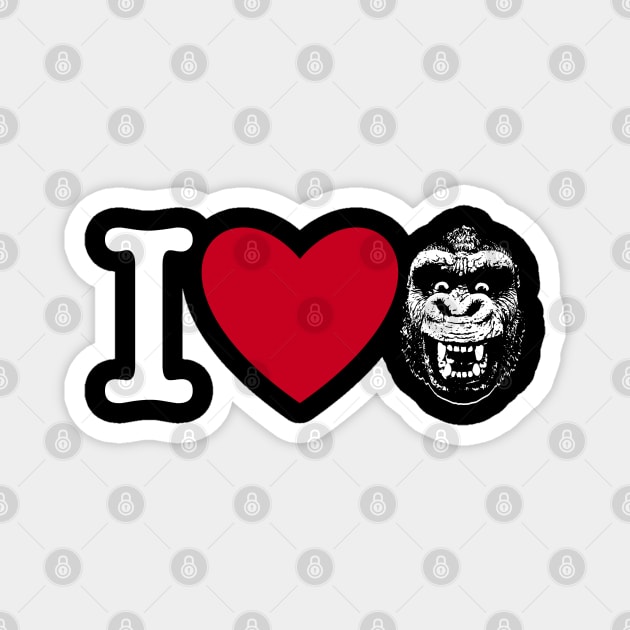 I LOVE KING KONG Magnet by ROBZILLA