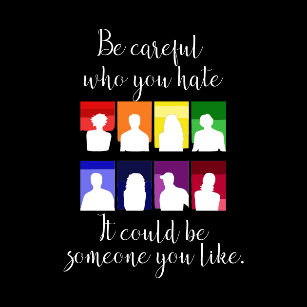 Be Careful Who You Hate it Could Be Someone You Like LGBT by StacysCellar