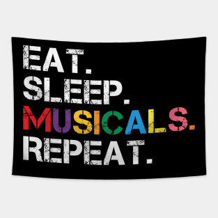 Funny Musicals Quote Eat Sleep Musicals Repeat Actor Actress Tapestry