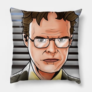 Dwight Schrute Dunder Mifflin Pillow