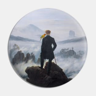 wanderer above the sea of fog with Sun Conure Pin