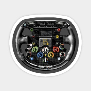 Retro F1 Steering Wheel Magnet