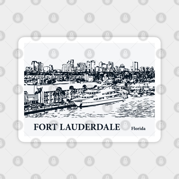 Fort Lauderdale - Florida Magnet by Lakeric