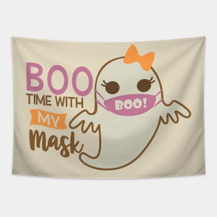 Boo Time With My Mask Tapestry