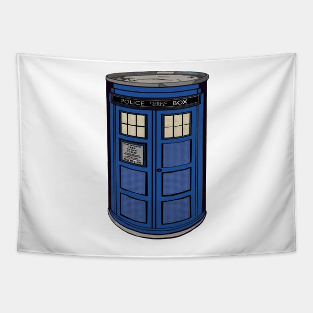 Tardis Soup Tapestry by FanboyMuseum