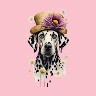 Dogs in Hats. Dalmatians T-Shirt