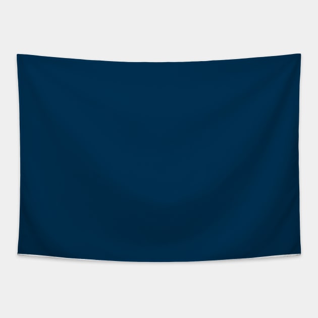 Prussian Blue Solid Color Tapestry by Whoopsidoodle
