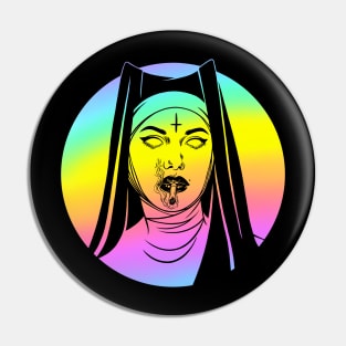 Satanic Nun. Bad Nun Pin