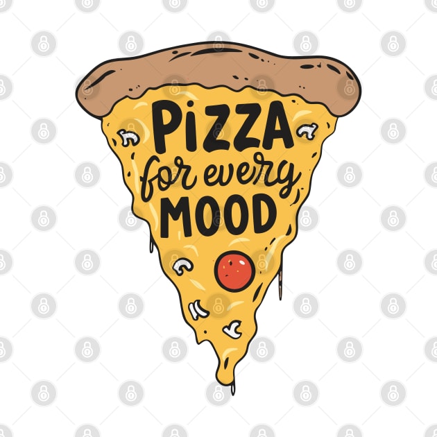 Food Pizza Slice for Every Mood by Art-Jiyuu