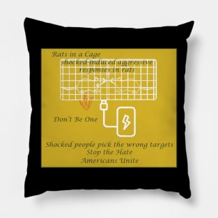 Don't Be a Shocked Rat Experiment Pillow