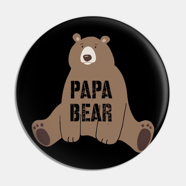 Papa Bear Gift Pin by BeLightDesigns