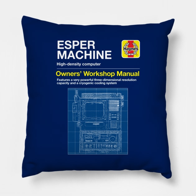 Esper Machine Manual Pillow by LordNeckbeard