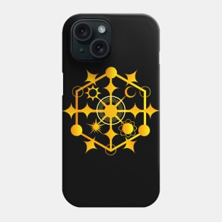 Planetary sacred geometry of the stars Phone Case