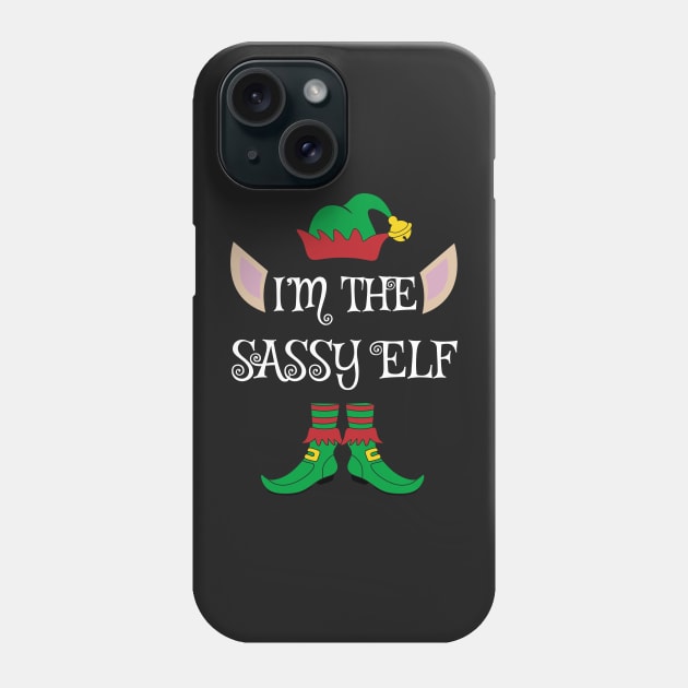 I'm The Sassy Christmas XMas Elf Phone Case by Meteor77