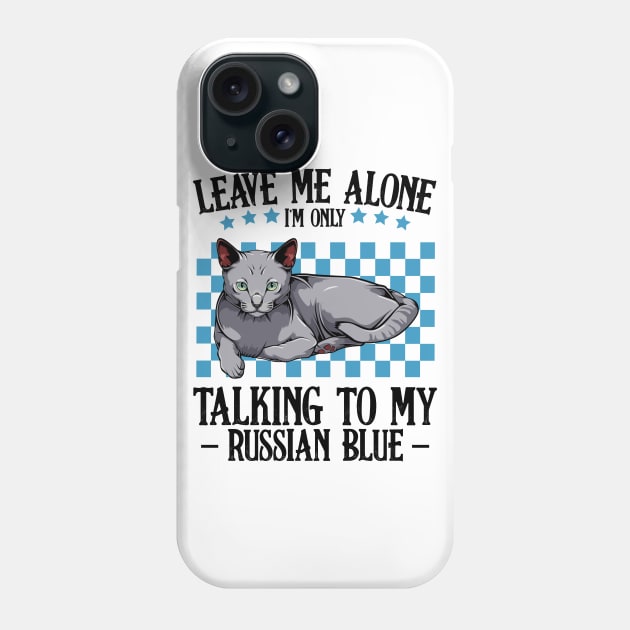 Russian Blue Cat Phone Case by Lumio Gifts