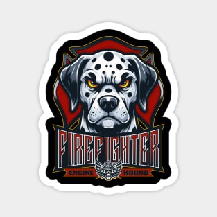 Firefighter Dog Magnet