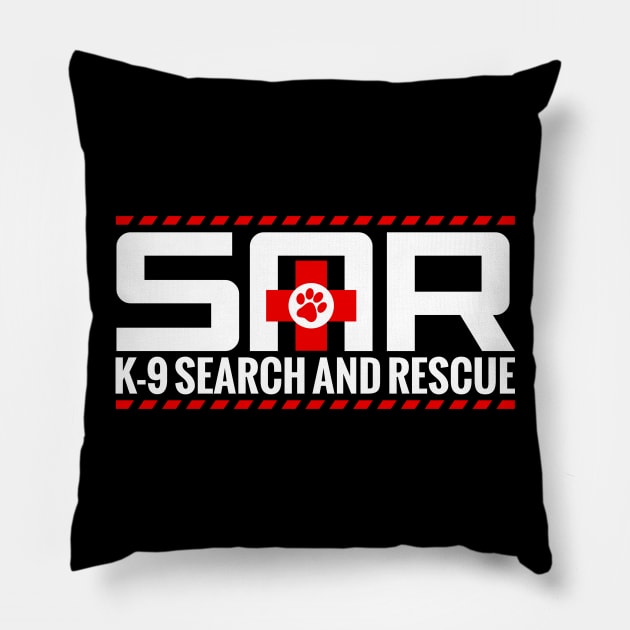 K-9 Search and Rescue Pillow by Nartissima