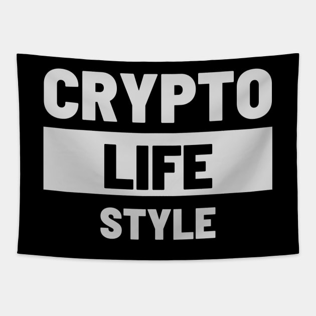 Crypto Life Style Tapestry by RedSparkle 