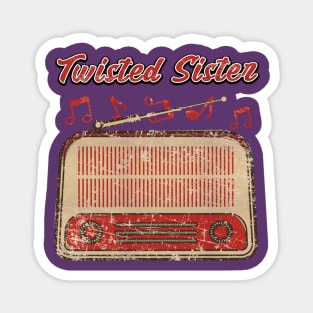 Retro Twisted Sister Magnet