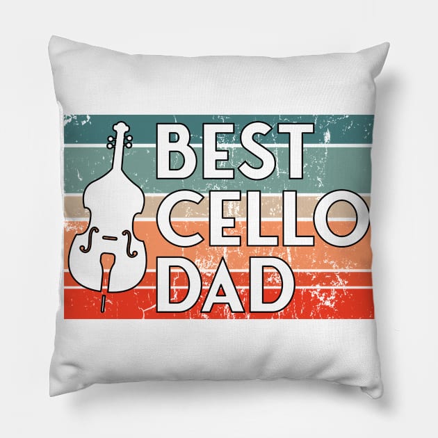 Best Cello dad Pillow by Jabinga