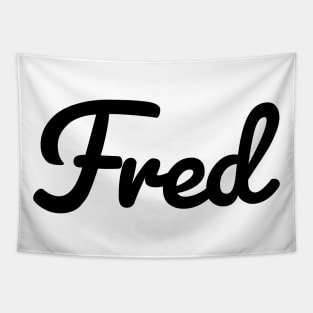 Fred Name Typography Tapestry