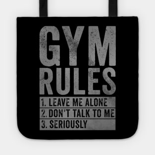 My Gym Rules - Funny Gym Quote Tote