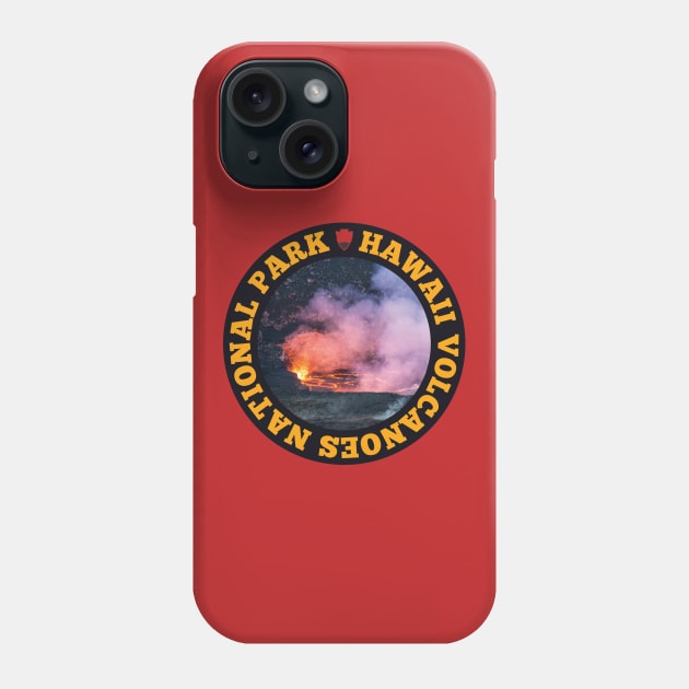 Hawaii Volcanoes National Park circle Phone Case by nylebuss