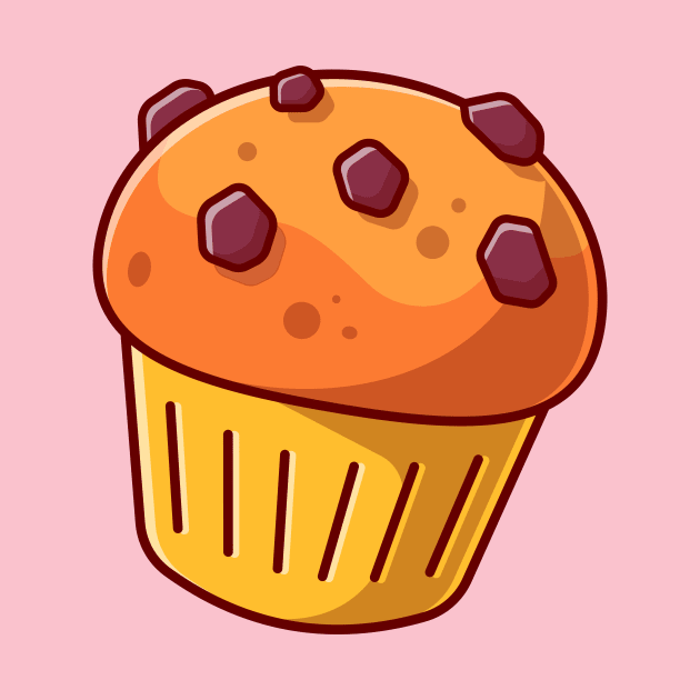 Cup Cake Cartoon Illustration by Catalyst Labs