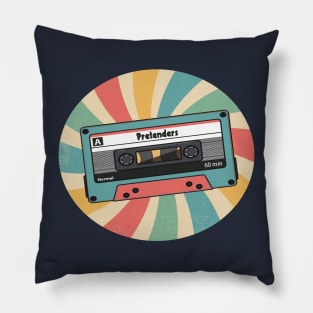 pretenders retro Pillow