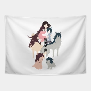 Wolf children Tapestry