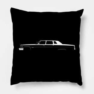 Cadillac Fleetwood Seventy-Five Silhouette Pillow