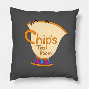 Chip's Tea Room Logo Pillow