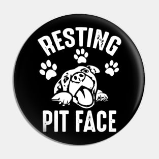 resting pit face Pin