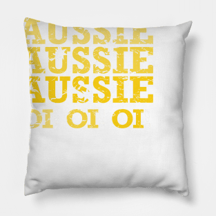 Aussie Aussie Aussie Oi Oi Oi (Gold) Pillow