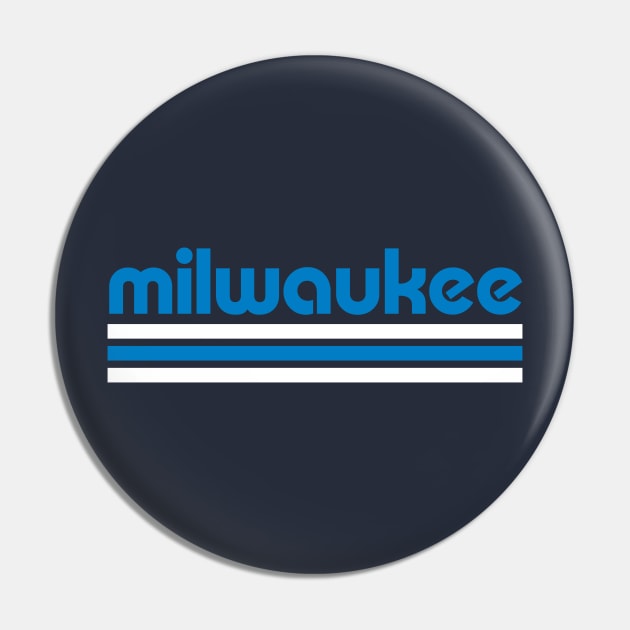 Retro Milwaukee Stripes Pin by Now Boarding