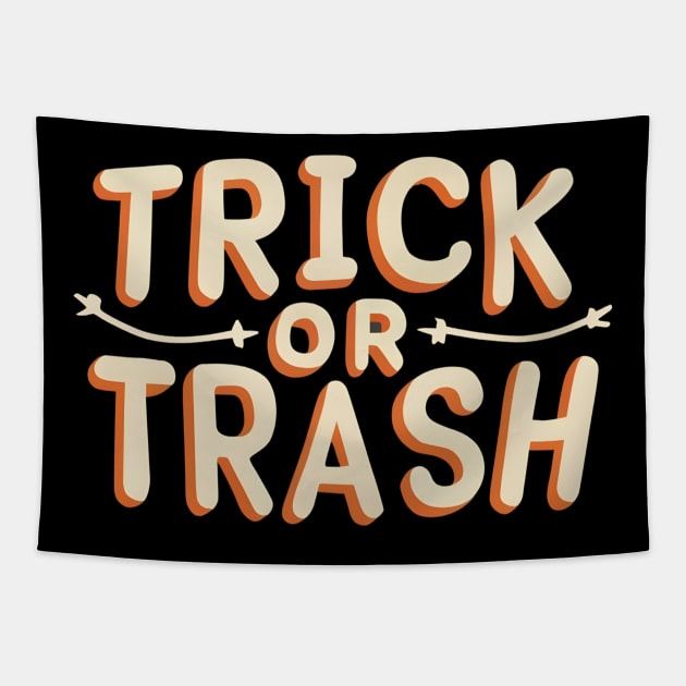 Trick Or Trash Tapestry by NomiCrafts