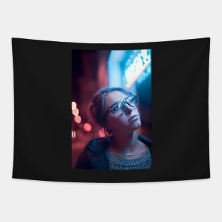 Neon Lights Tapestry