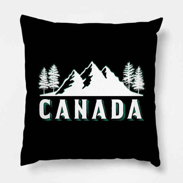 Canada Retro Pillow by JKFDesigns