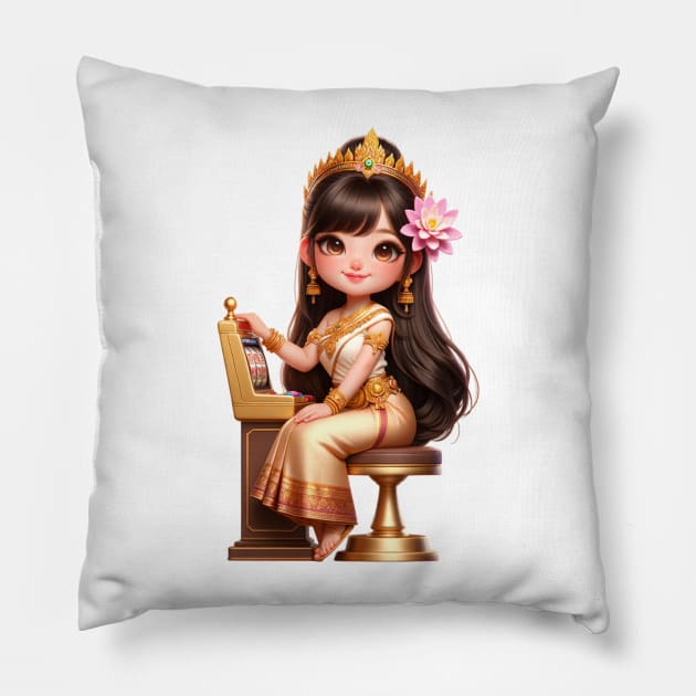 Casino Khmer Pillow by KhmeRootz