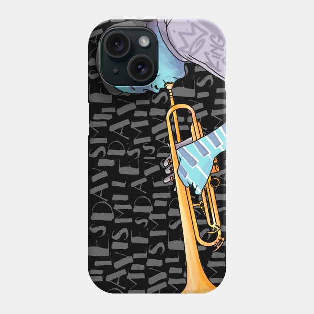 Miles Davis "King of Blue" Phone Case by comecuba67