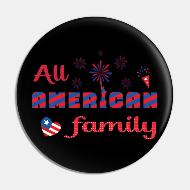 All American family Pin by donamiart