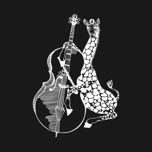 SEEMBO Giraffe Playing Cello Musician Cellist Music Fun Band T-Shirt