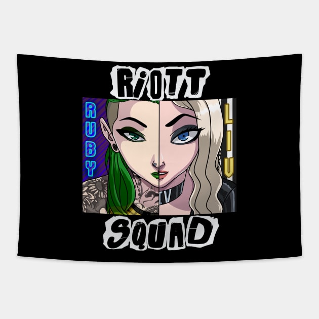 Riott Squad Women's Wrestling Tapestry by Noseking