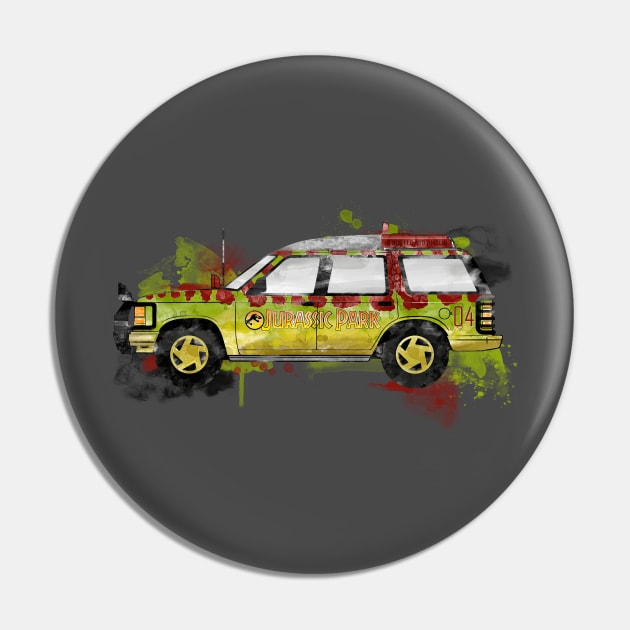 Jurassic Explorer Car Pin by Jurassic Merch