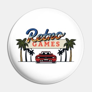 Retro Games for Old School Gamers Pin