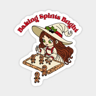 Baking Spirits Bright Witch Magnet