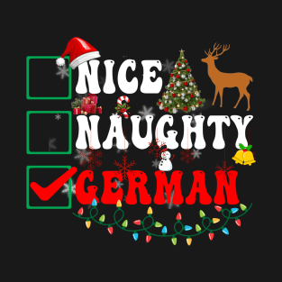Nice Naughty German Christmas Germany T-Shirt